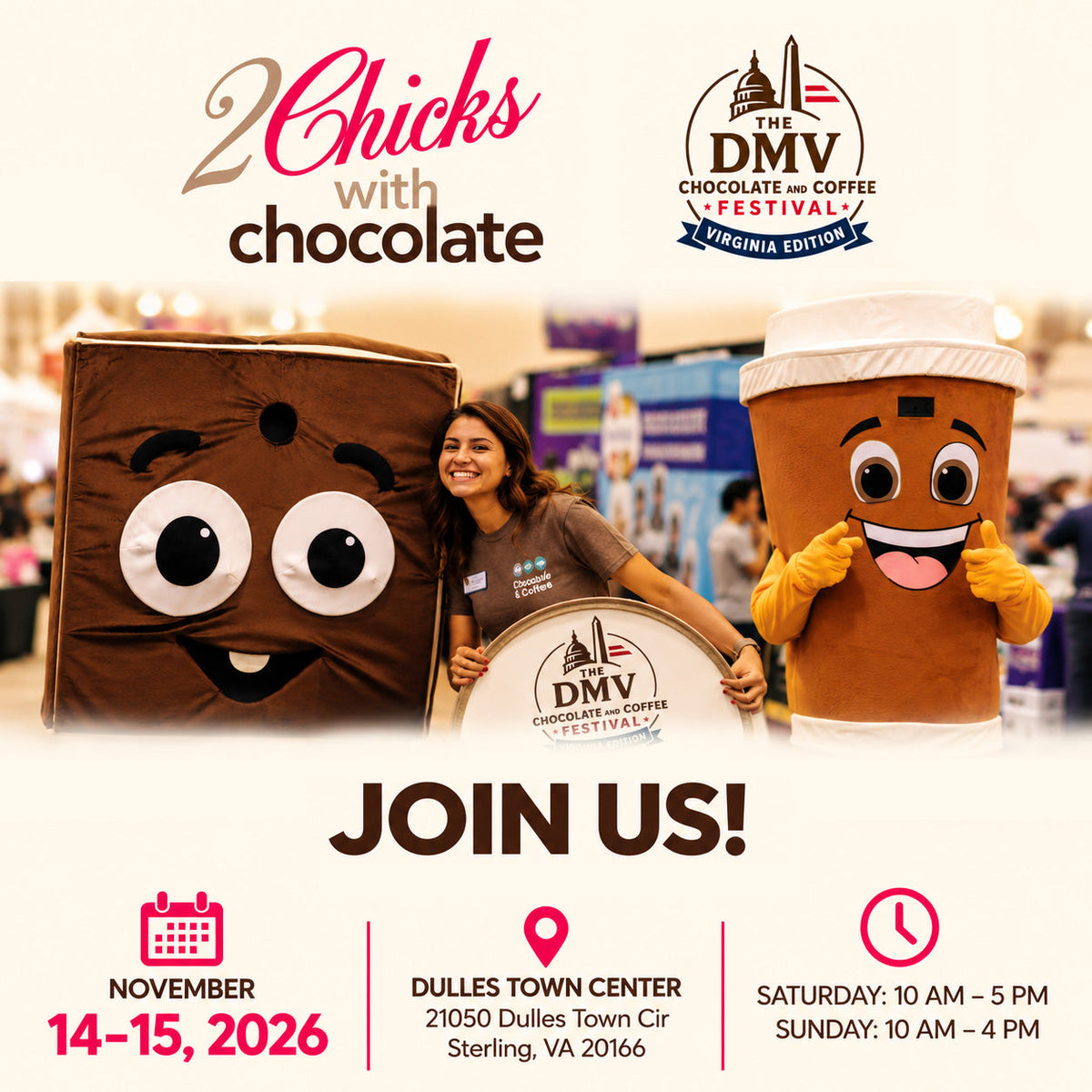DMV Chocolate & Coffee Festival - Virginia, Nov 14 & 15