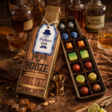 Box of Booze Collection – 12-Piece Spirit-Inspired Chocolate Gift Box