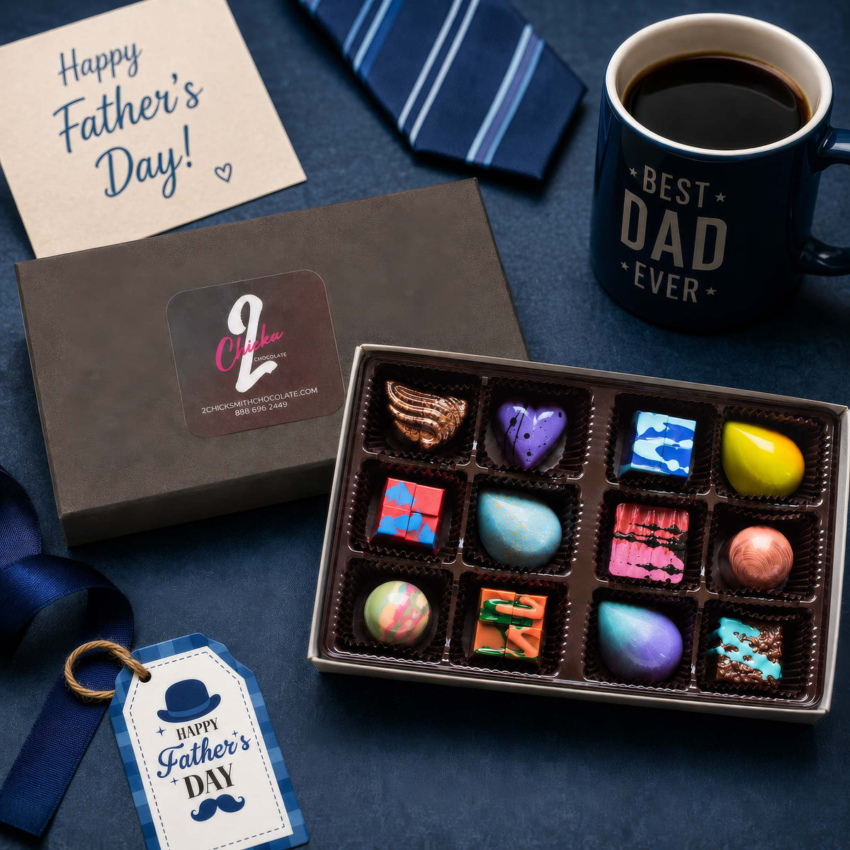 Create Your Own Gift Box 12pc - 2 Chicks with Chocolate