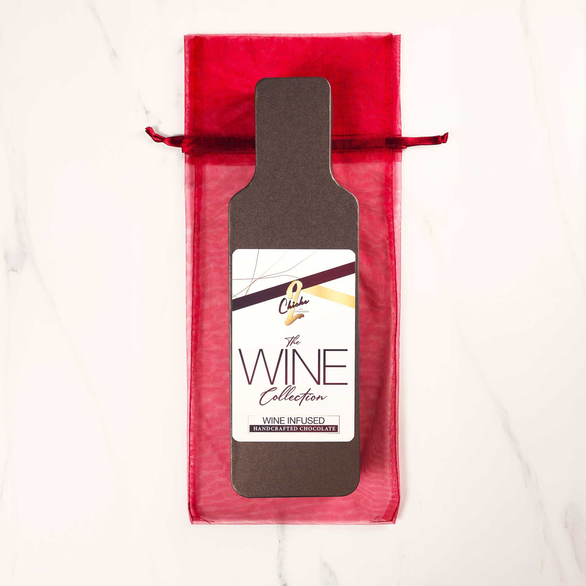 Wine-Infused Chocolate Collection – 12-Piece Gourmet Gift Box - 2 Chicks with Chocolate