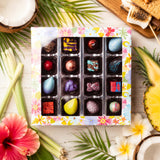 Create Your Own 16-Piece Flower Window Gift Box Handcrafted Bonbon Collection