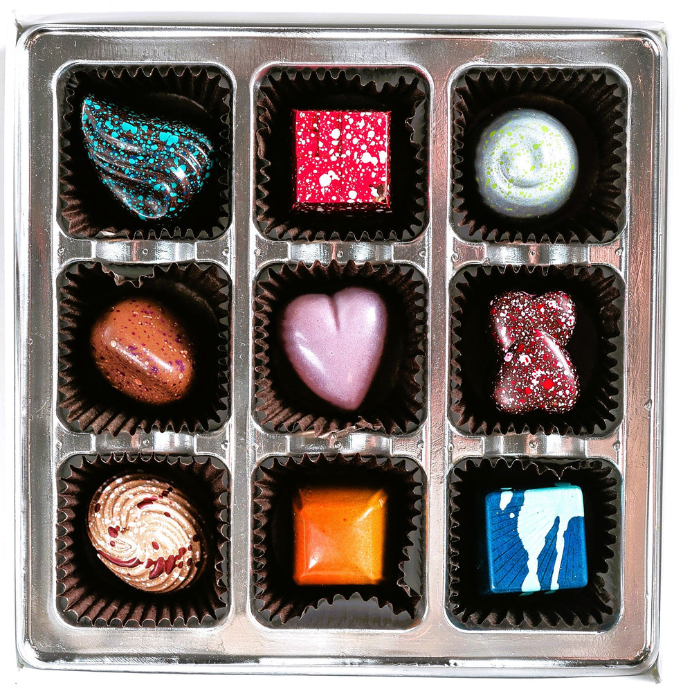 Choose your own Snowflake Box of Artisan Bonbons 9pc