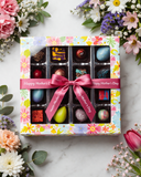 16-Piece Handcrafted Spring Bonbon Collection - 2 Chicks with Chocolate