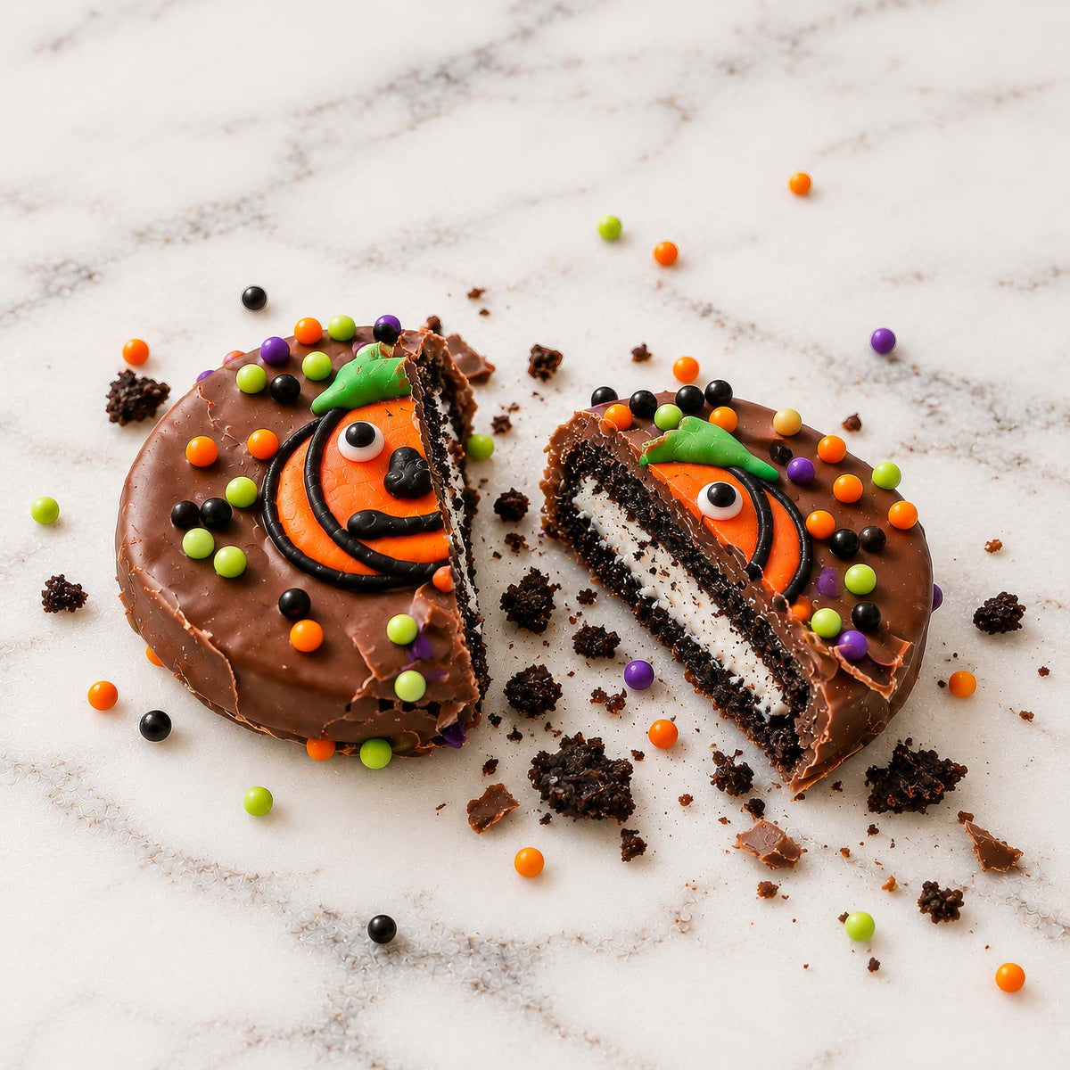 Hand-Dipped Chocolate Oreos® for Halloween