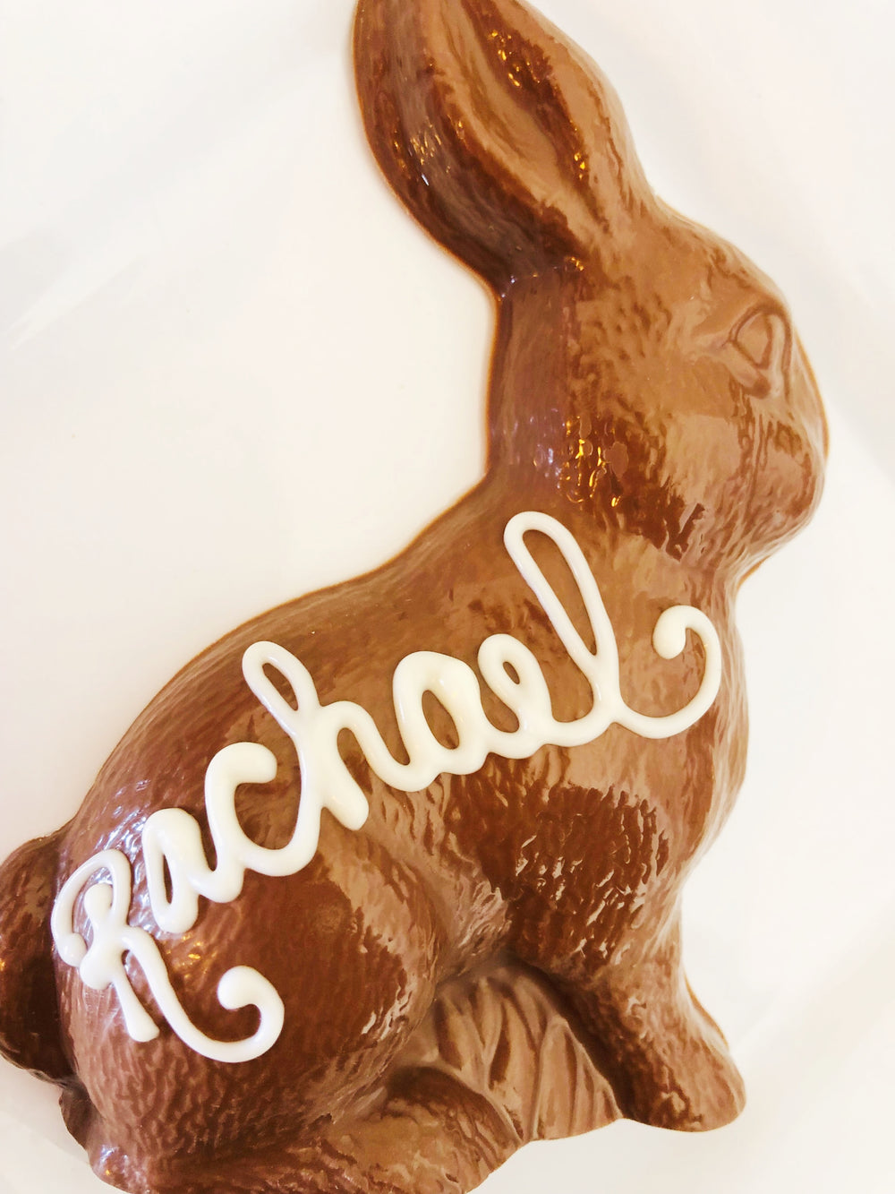 personalized easter chocolate bunnies 