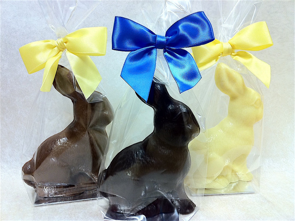 Holiday: Solid Easter Bunnies - 2 Chicks with Chocolate