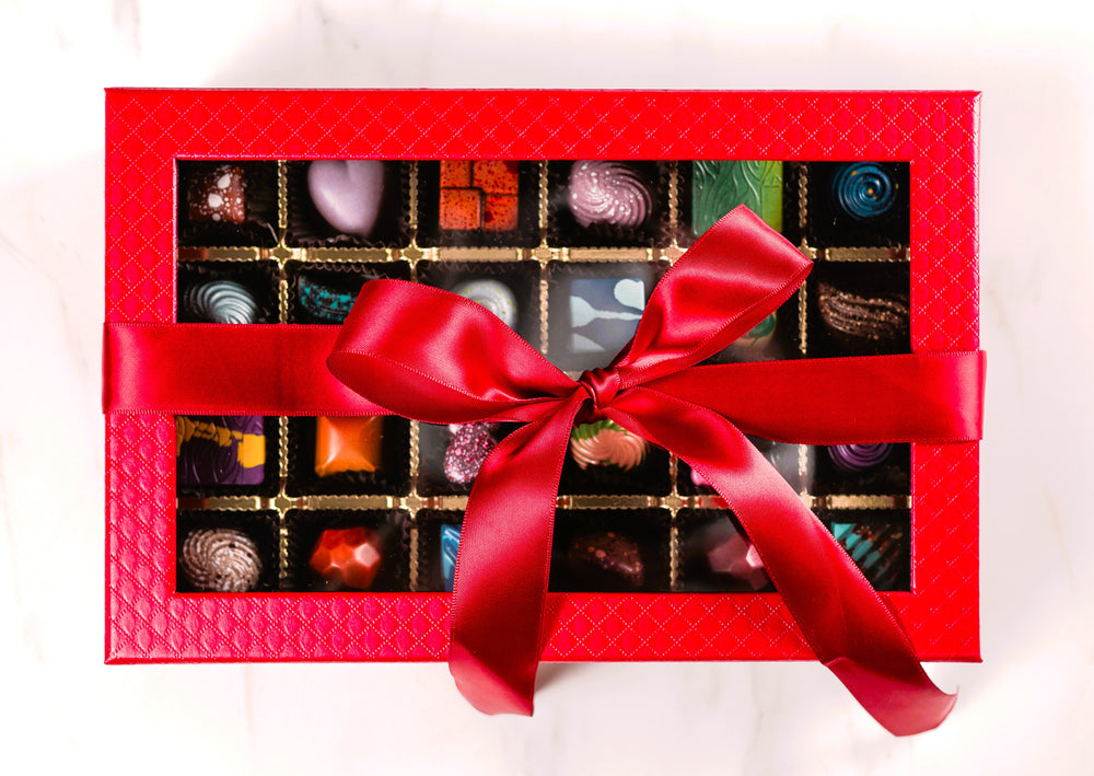 Red Ultra Glam Chocolate Collection 24 pc